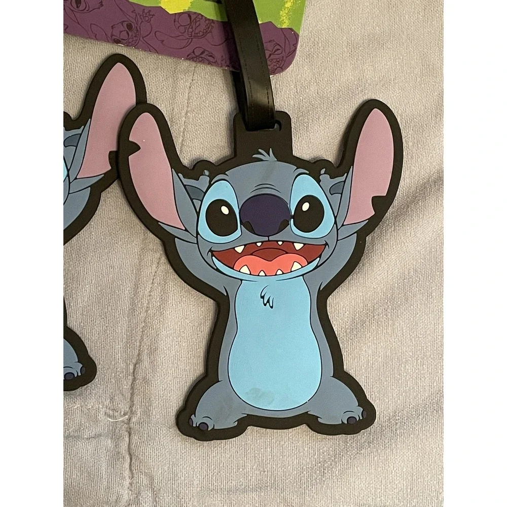 NEW Walt Disney Lilo &Stitch 2 Piece‎ Luggage Tag Set featuring Stitch